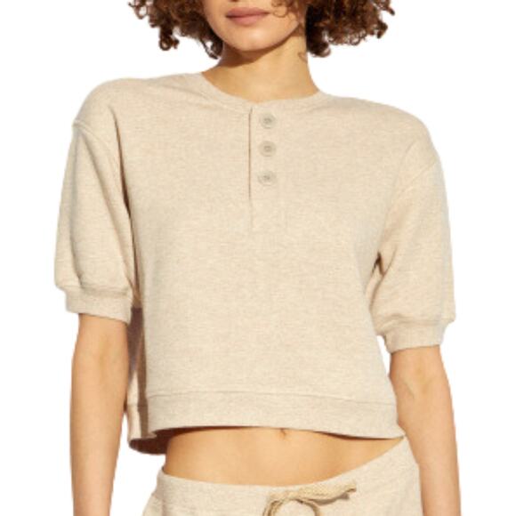 Ulla Johnson Tops - Ulla Johnson Blake SS Sweatshirt Top in Oatmeal Melange M